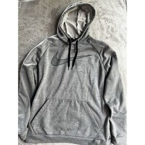 Nike Dri-Fit Pullover Hoodie With Black Swoosh Size Large